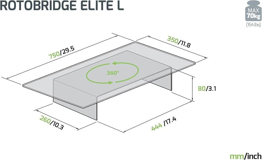 Draaibare tv en monitorstandaard