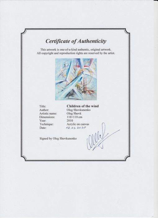 " Hijos del Viento " prachtig Acrylschilderij uit 2010 van Oleg Shovkunenko