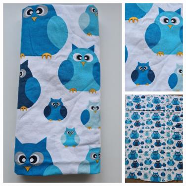 Blauw, wit peuter / kleuter dekbedovertrek