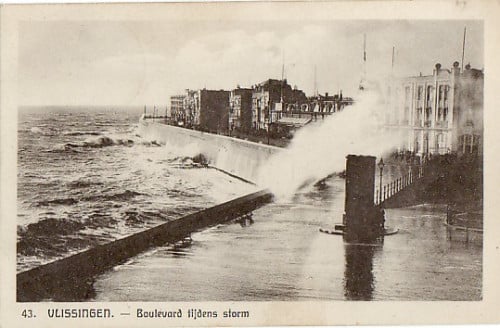 72 Vlissingen Boulevard Tijdens Storm