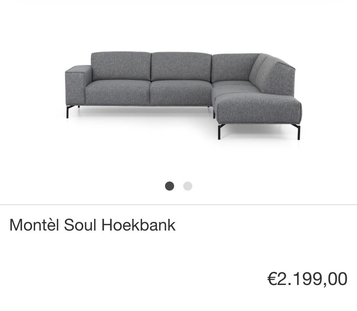 Montel hoekbank Soul