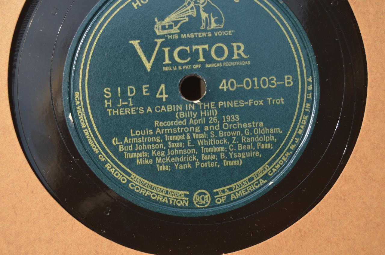 4 x Louis Armstrong 78 rpm opnames uit 1932 / 1933