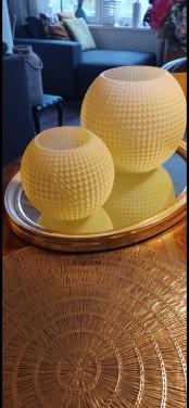 2Windlichten van glas