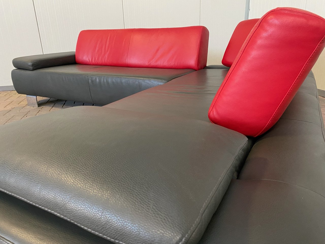 GRATIS LEVERING HEEL NL Design Montel Echt Leer Hoekbank