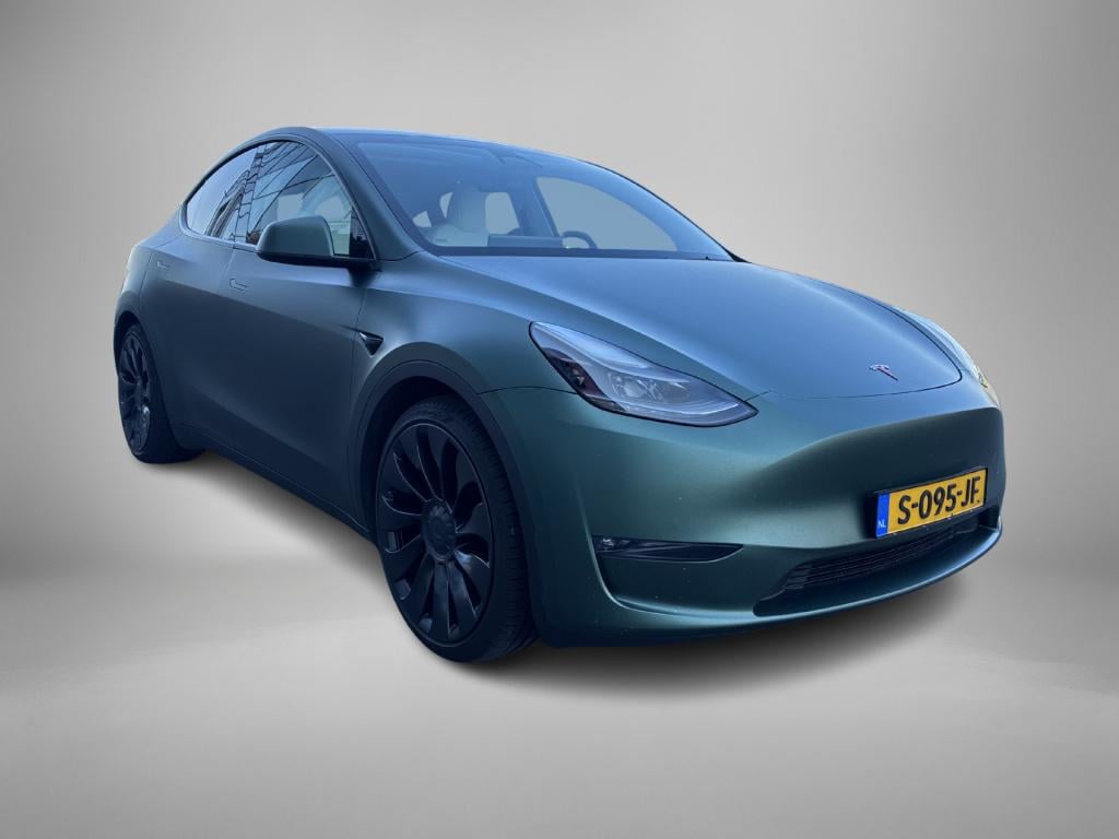 Tesla Model Y performance awd 75 kwh leder | parkeercamera | schuif-kanteld