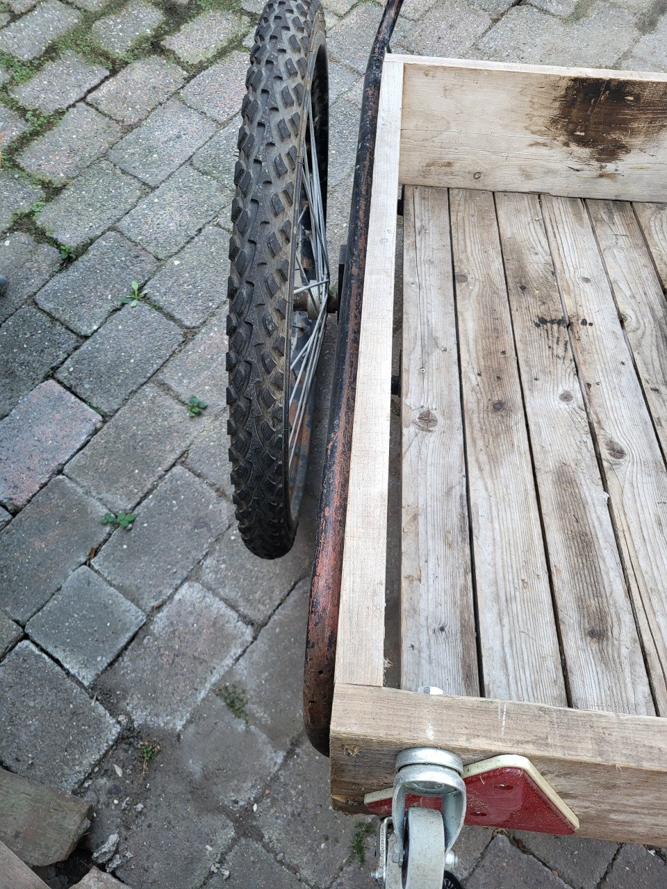 Unieke omgebouwde melkkar naar fietskar