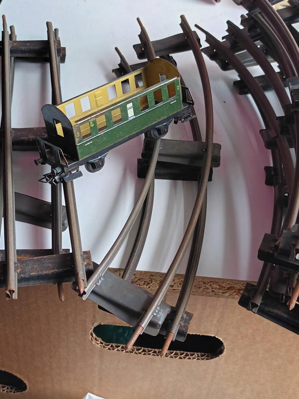 Oude treinrails