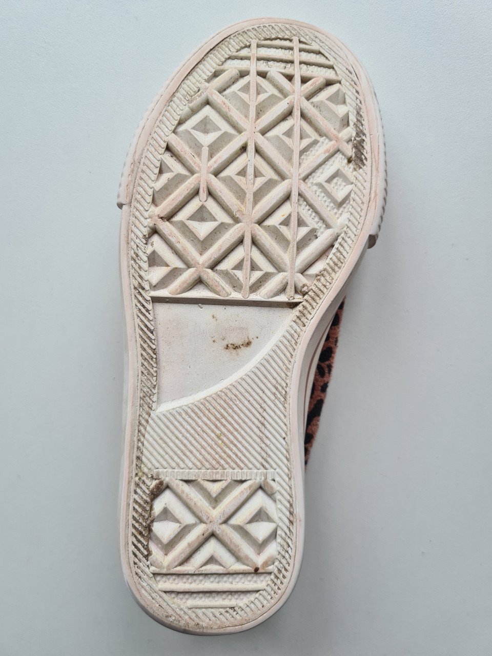 Roze / zalm roze tijgerprint klittenband sneakers Maat 31