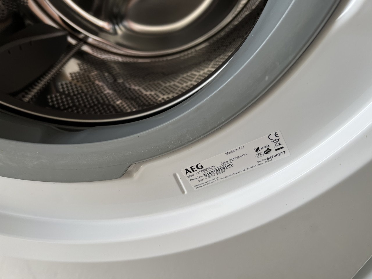 AEG L6FBBERLIN Wasmachine 9kg 1400 rpm als nieuw en weinig gebruikt