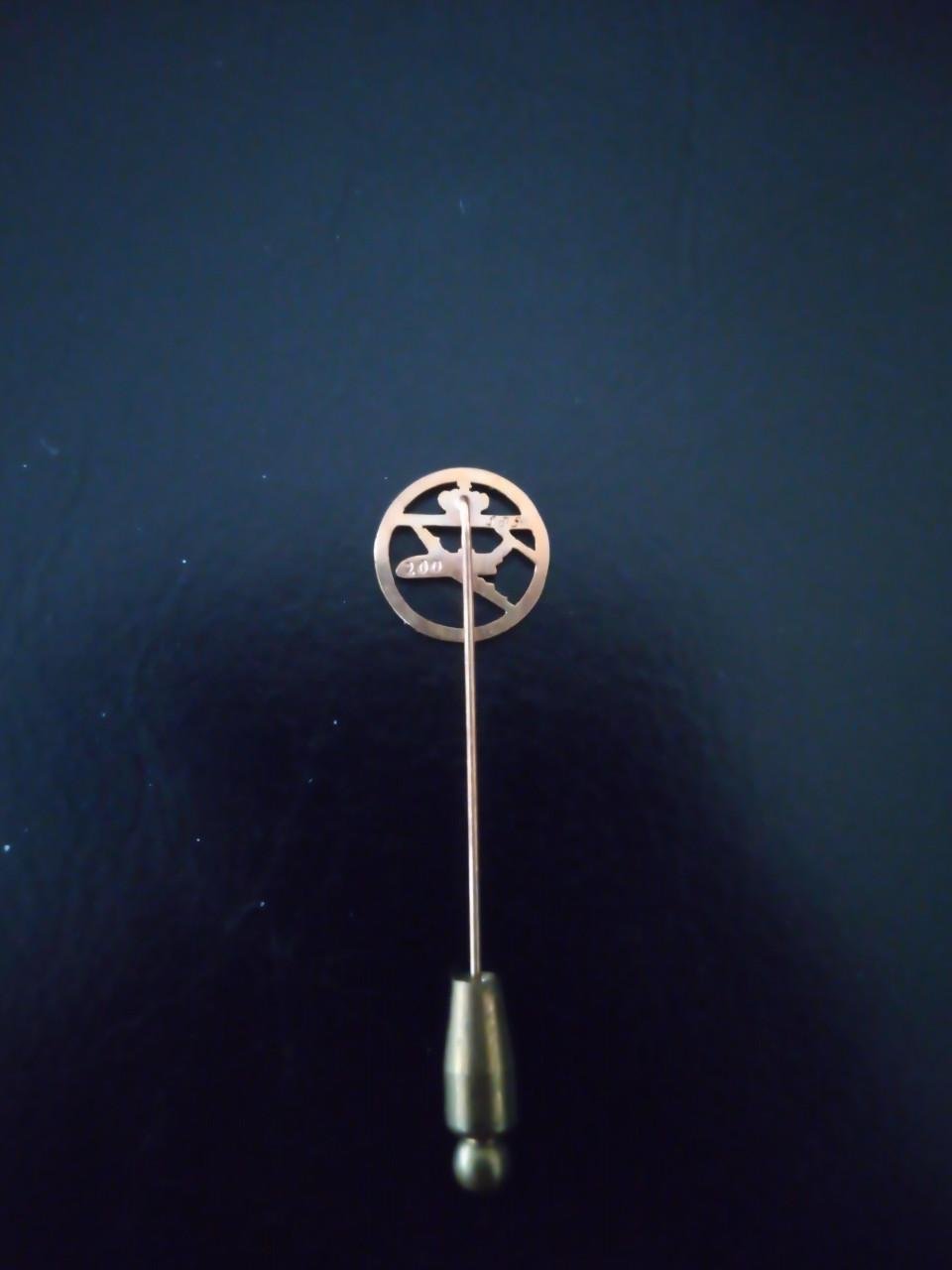 Gouden das/reversspeld 200e Fokker Fellowship 1984