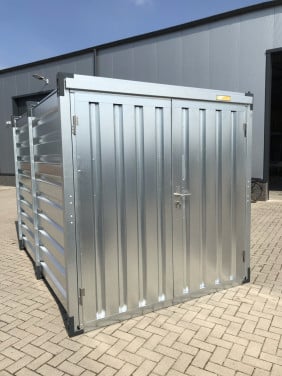 SALE! Opslagcontainer 3x2m dubbele deur korte zijde!