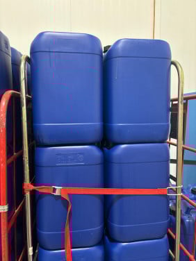 Jerrycan leeg blauw 25 liter