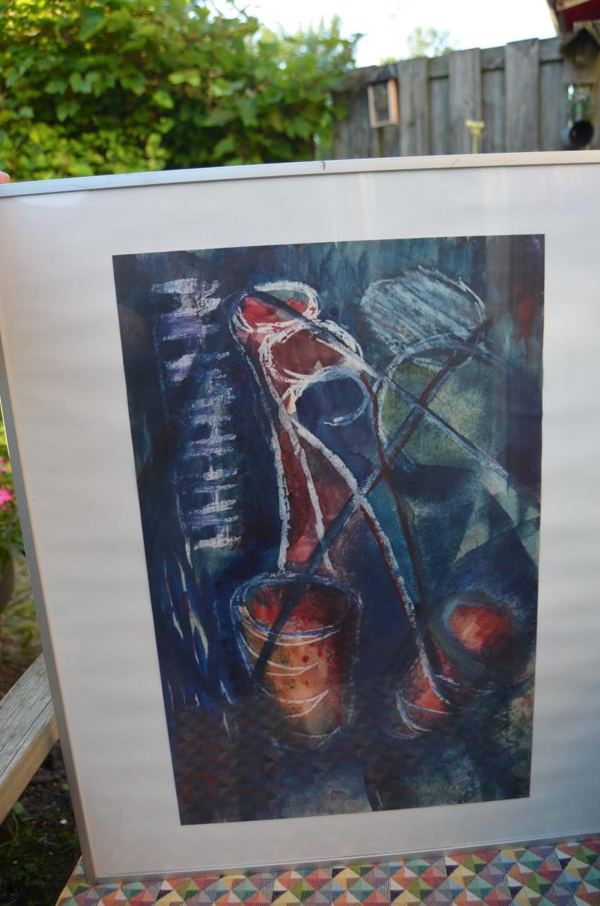 Abstract schilderij