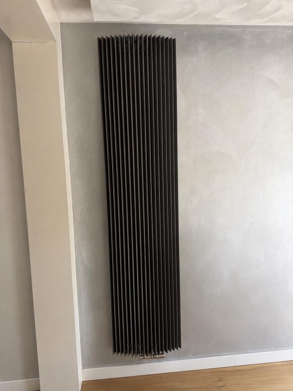 Design radiator, verticaal, antraciet