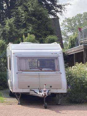Kip caravan - Navigator 44TDB uit 2002 met mover en nieuwe accu