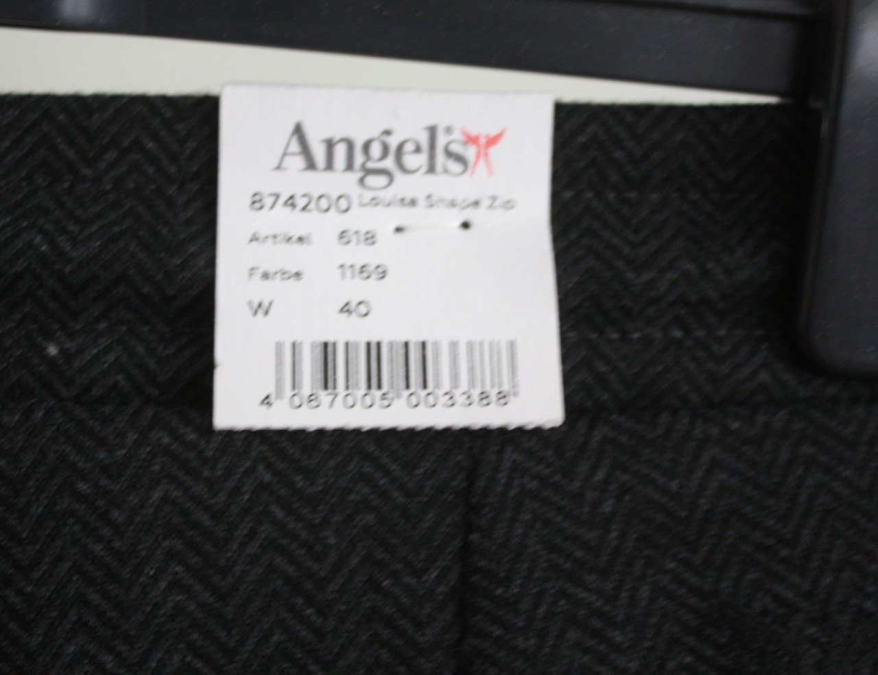 Nieuwe grijze zwarte zachte broek  maat 40