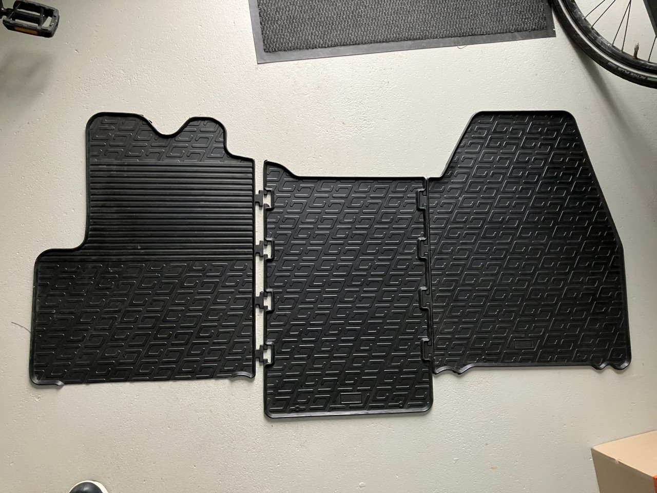 Rubber vloermatten voor de cabine van een Citroen Jumper