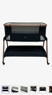 Qute Q-Breeze CO-Sleeper woody black