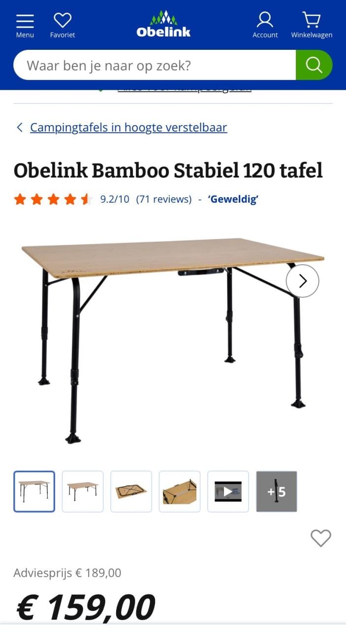 Campingtafel