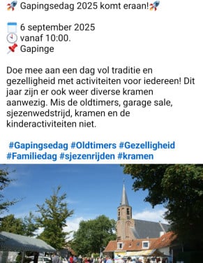 Gapingsedag:braderie, garage sale en meer!