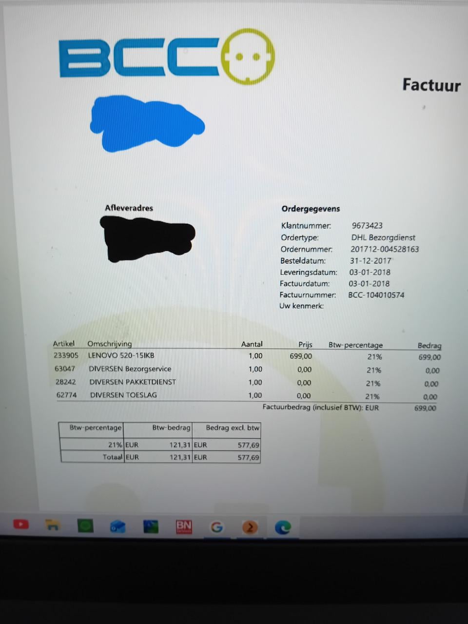 Te koop: een goede laptop van Lenovo Ideapad