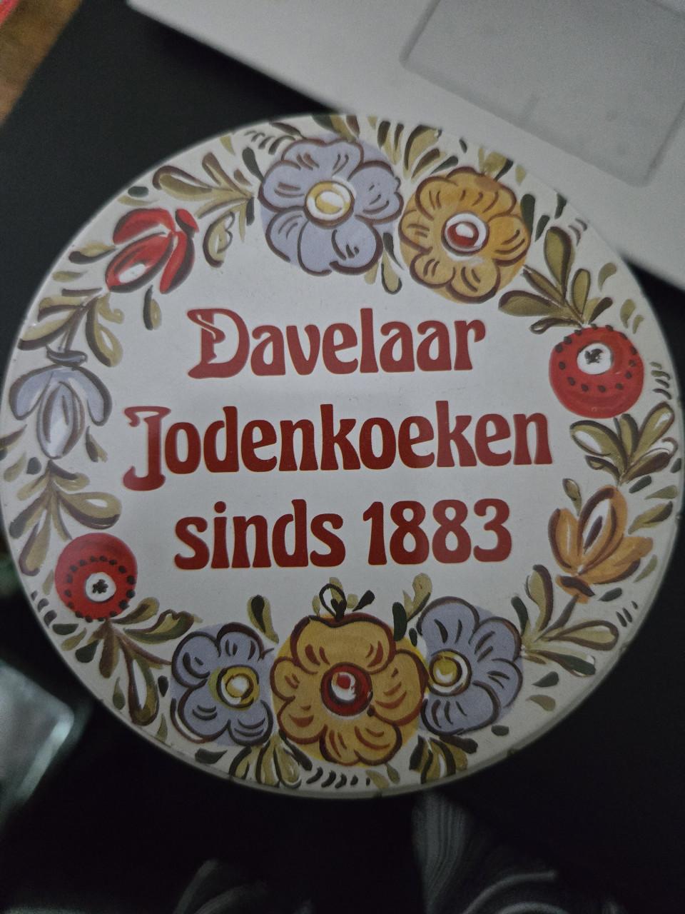 Set 4 stuks vintage Davelaar blikken  Hoog 16 cm Ø 11 cm