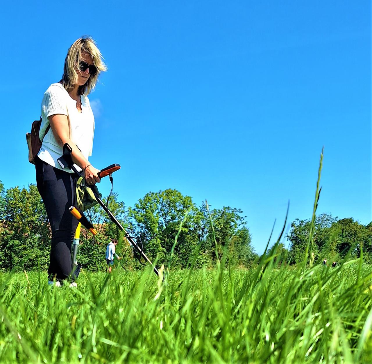 Metaaldetectie workshops op boomgaarden, weilanden en akkers