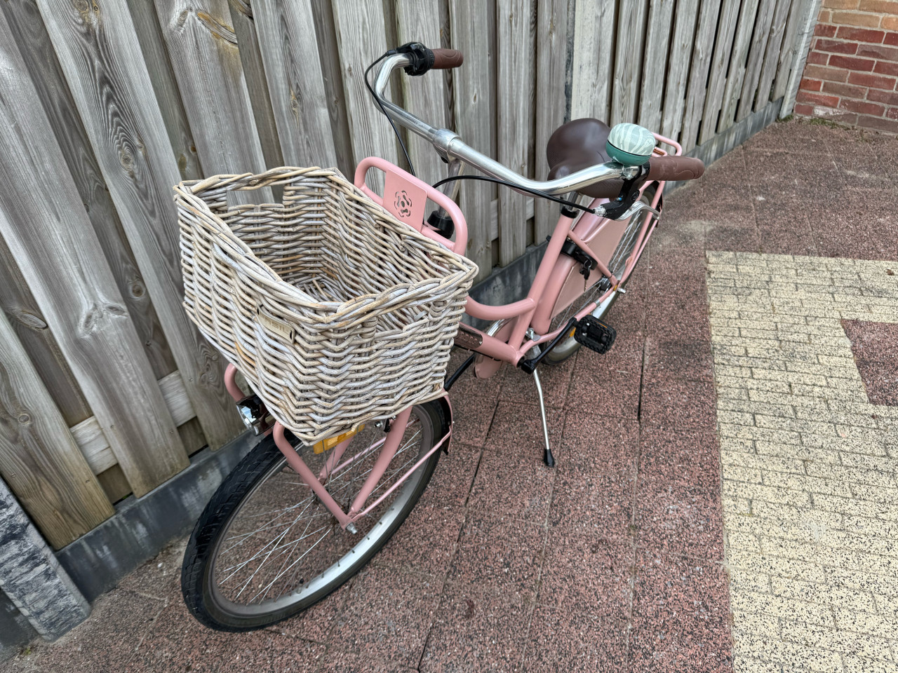 Popal meisjesfiets transportfiets roze 24 inch