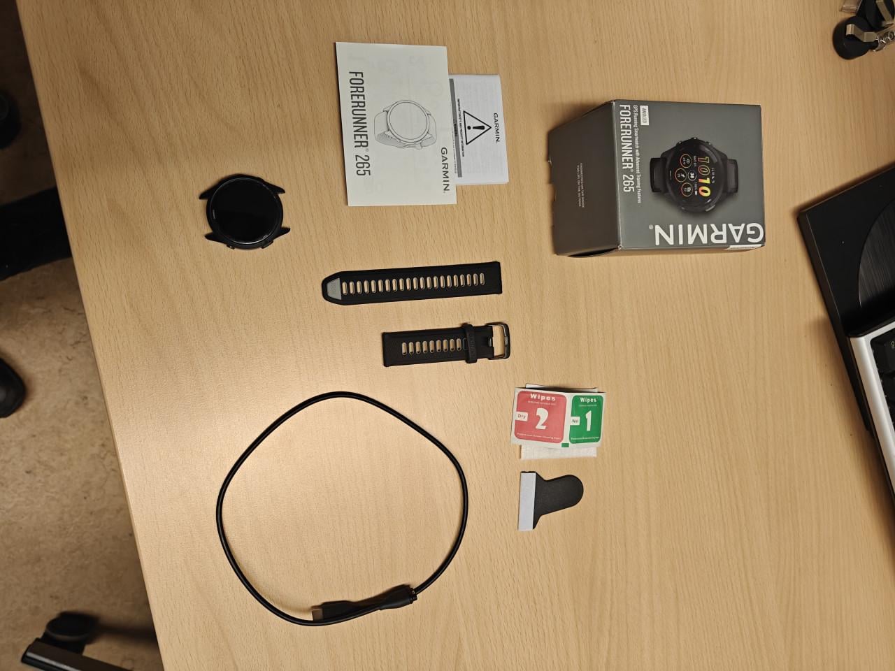 Garmin Forerunner 265 Black – Incl. Garantie & Ongedragen Bandje