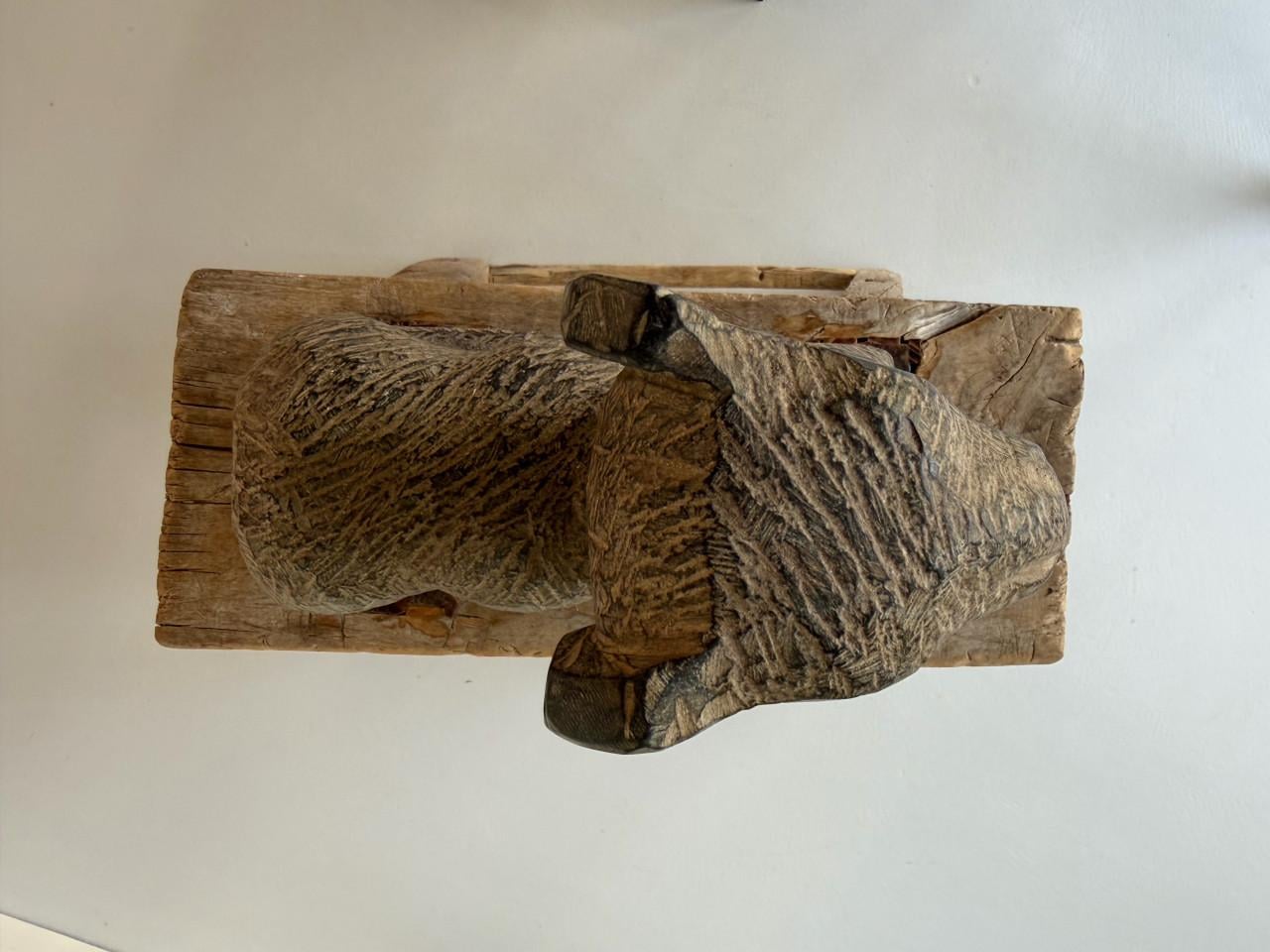 Ram hardstenen beeld