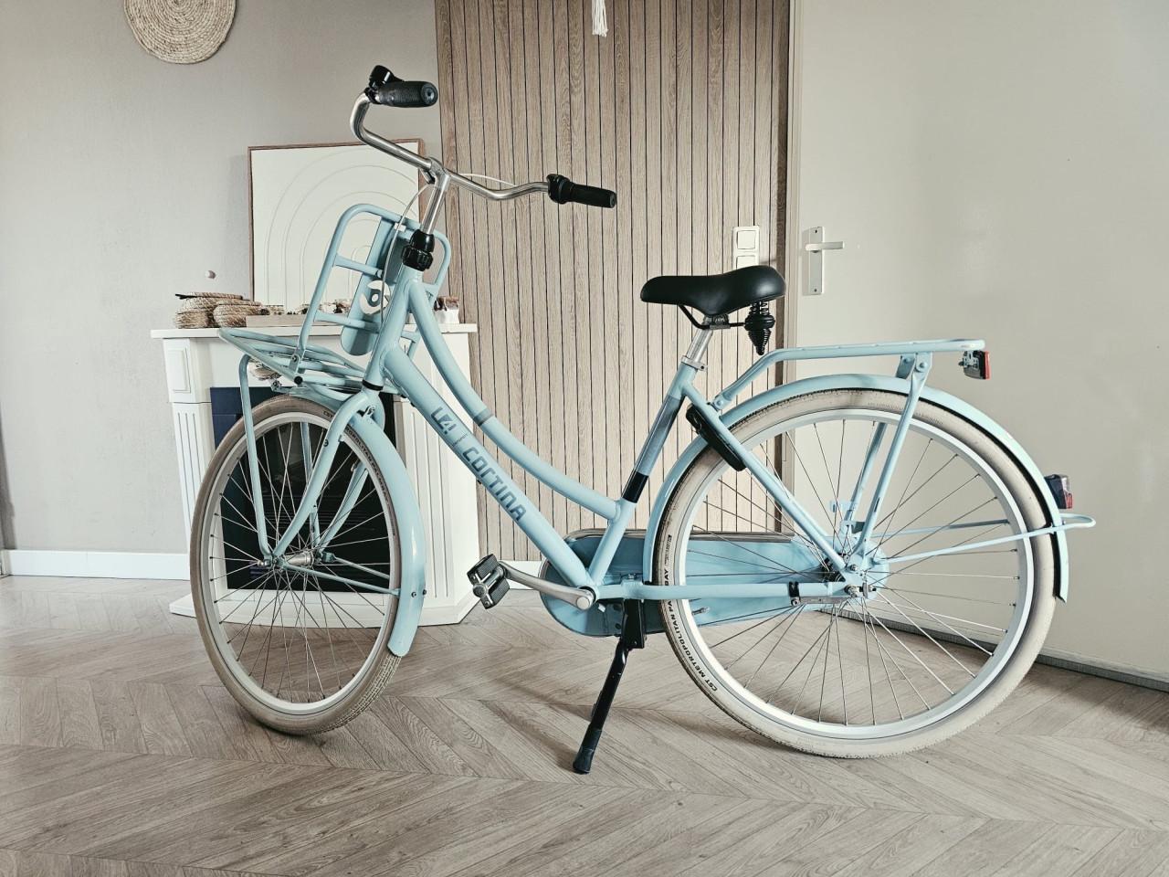 Licht blauwe Cortina U4 dames fiets