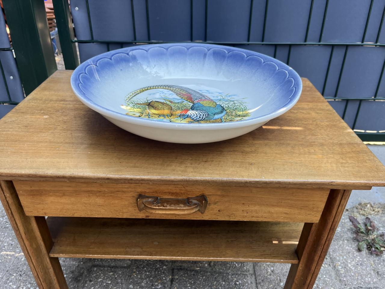 Grote vintage Italiaanse keramische schaal Carm Ceramica