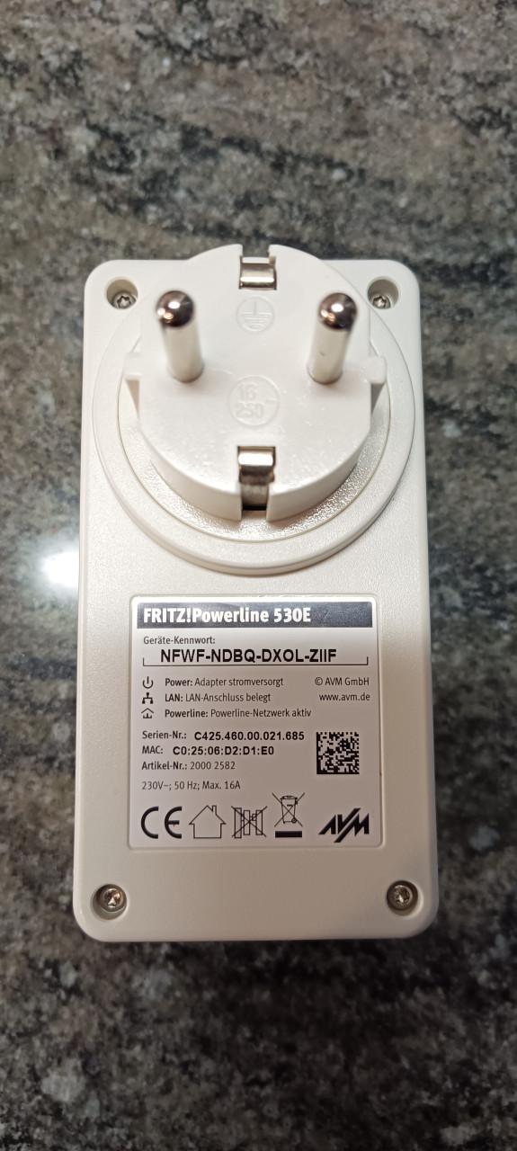 Fritz!Powerline adapters te koop ( o.a. 540E met WiFI-N )