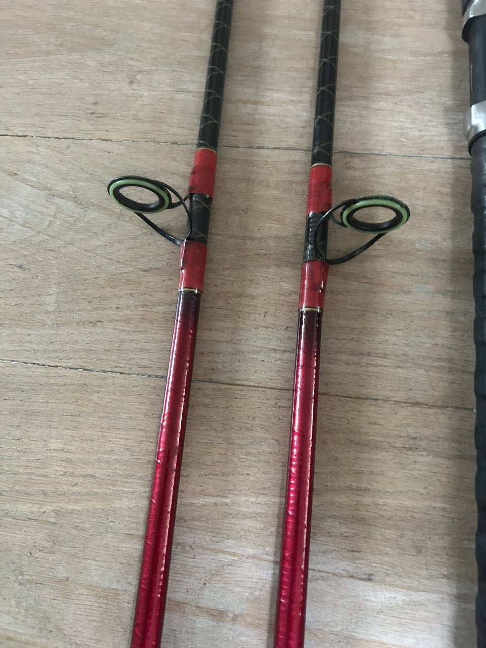 Te koop 2x Shakespeare fanatic speciaal Carbon kevler beachcaster 4 meter