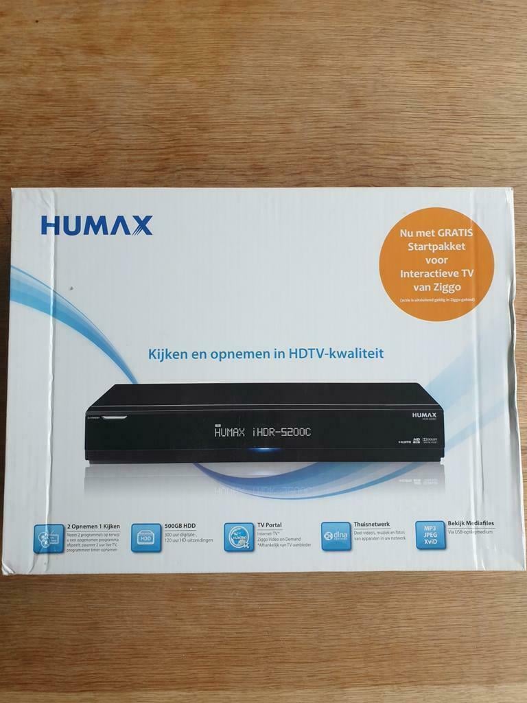 NIEUWE Humax Full HD digitale ontvanger, type IHDR-5200C met 500 Gb HD