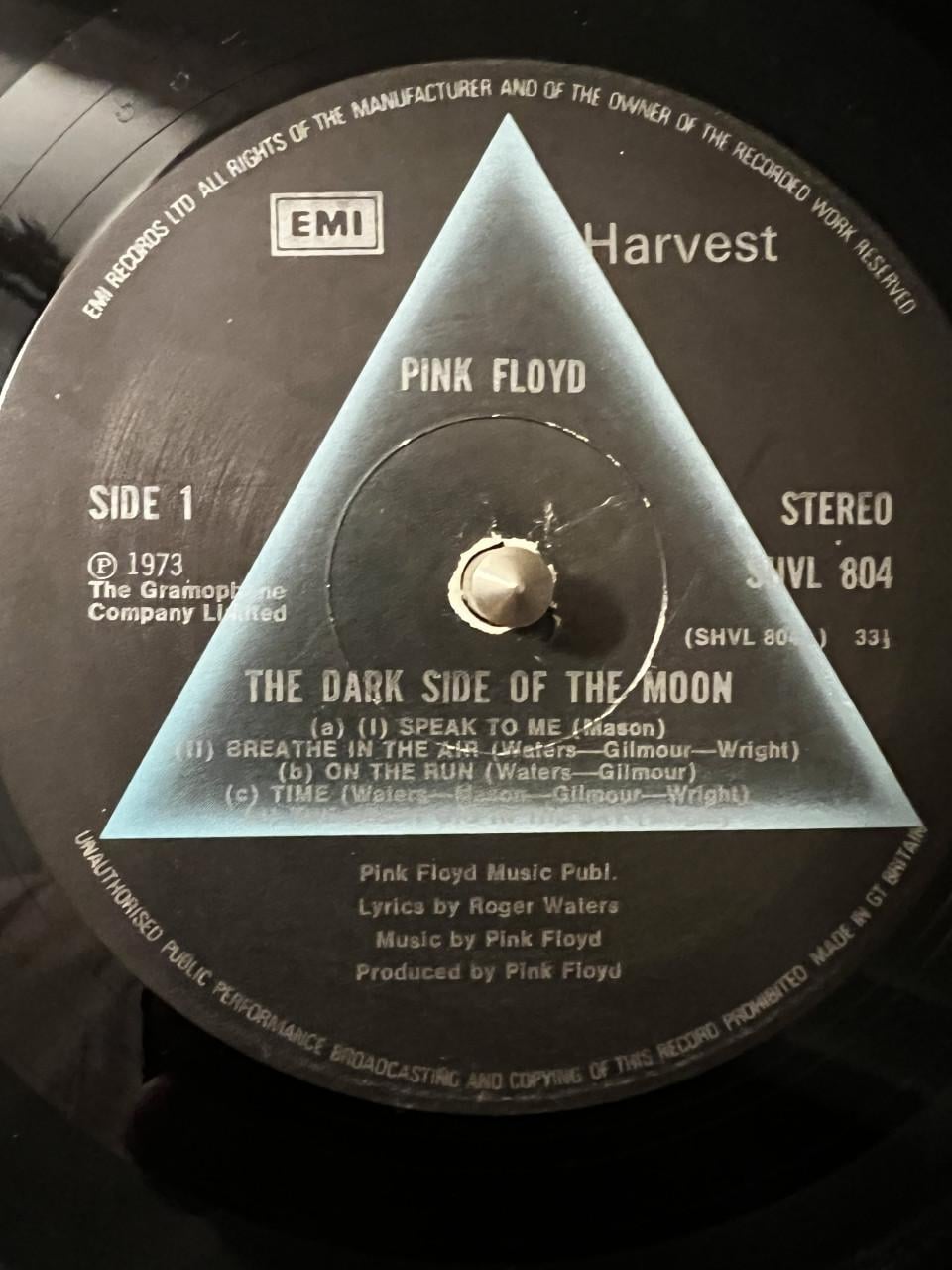 Dark Side of the moon lp  UK persing 1973