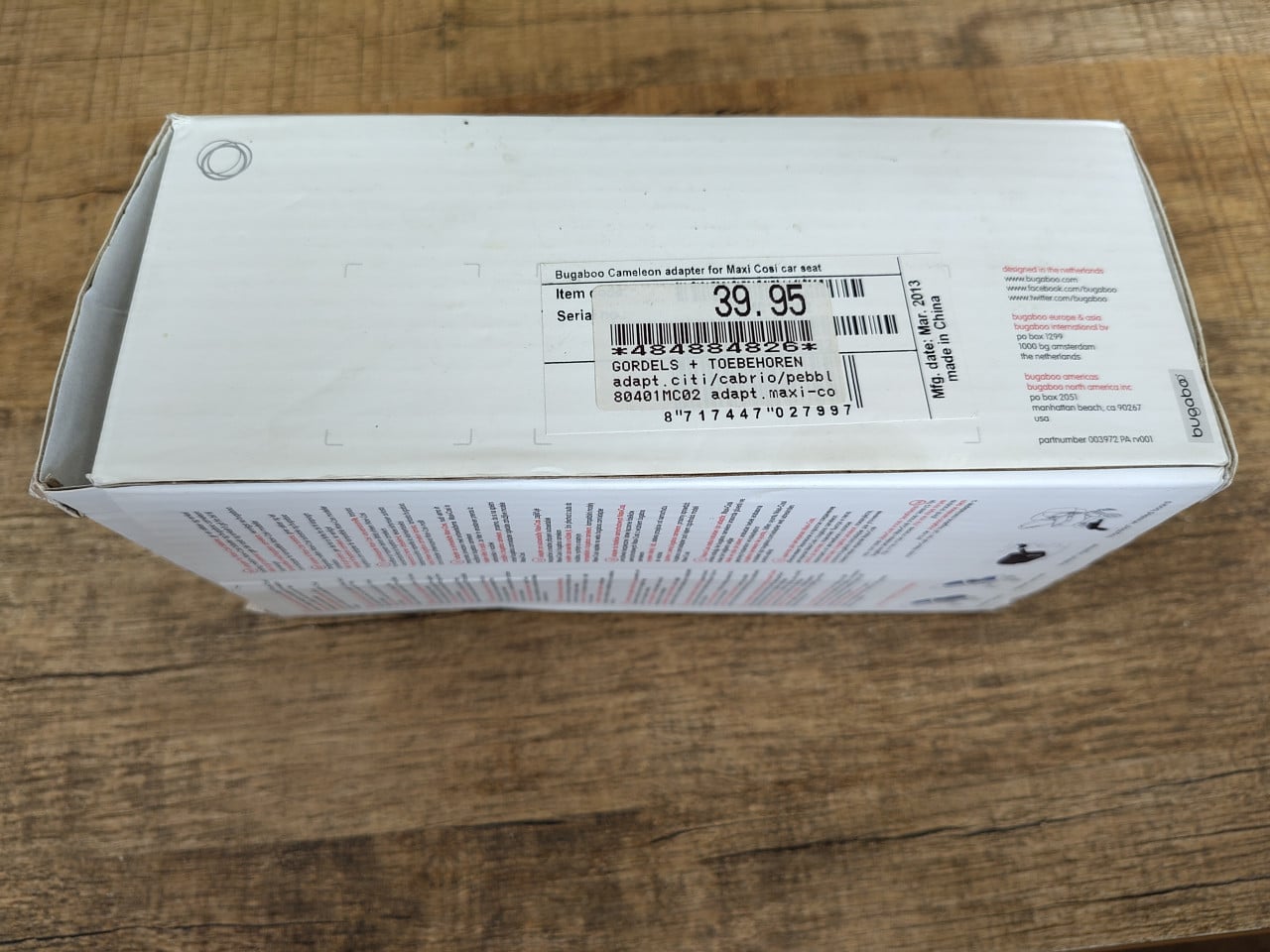 Bugaboo adapter voor Maxi-cosi