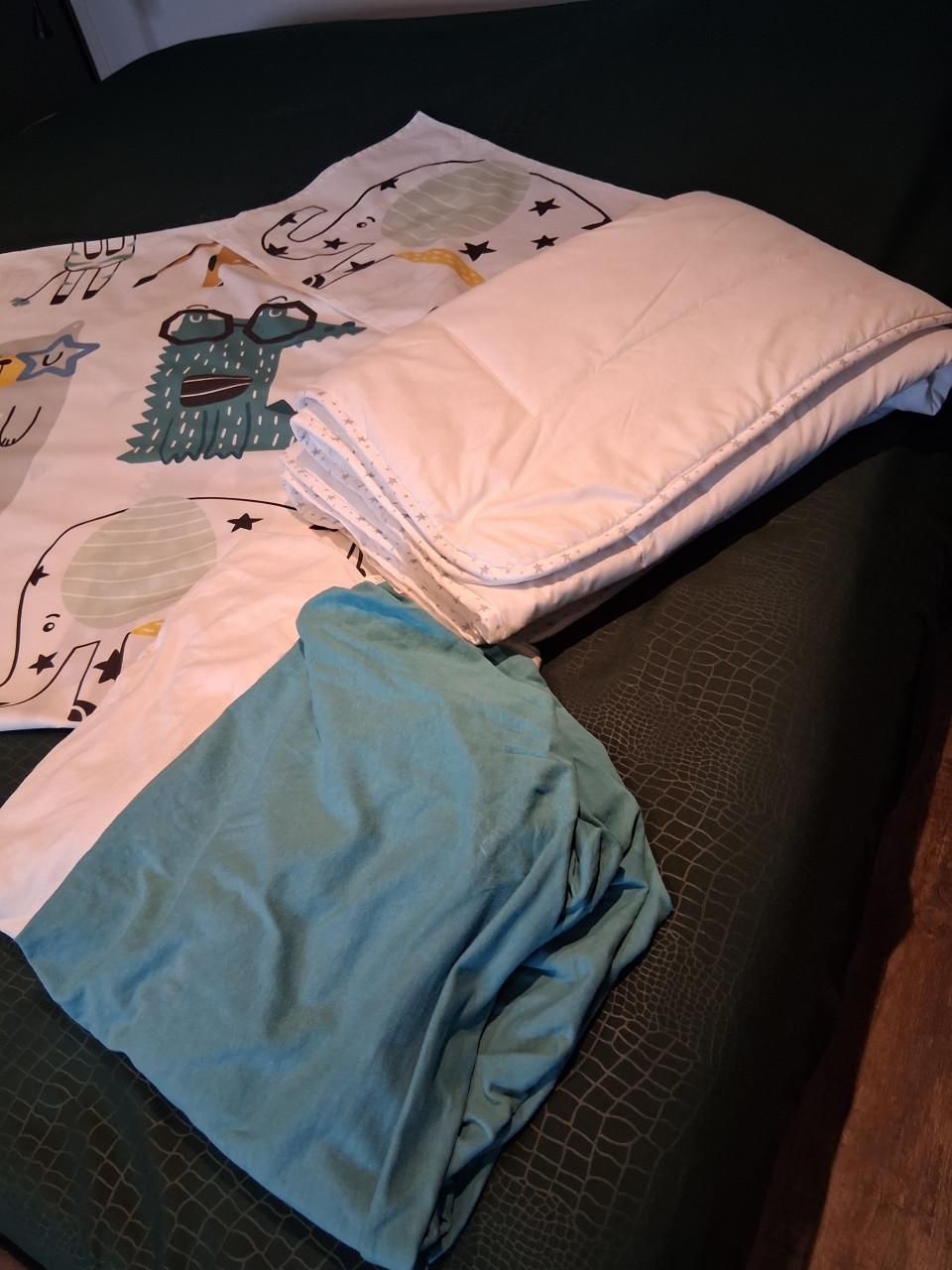 Peuterbed Ikea Sniglar 70 x 160 cm incl. matras, dekbedje, lakens