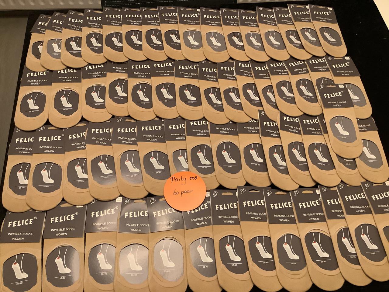 Partij onzichtbare sneakersokken. ( partij 228)