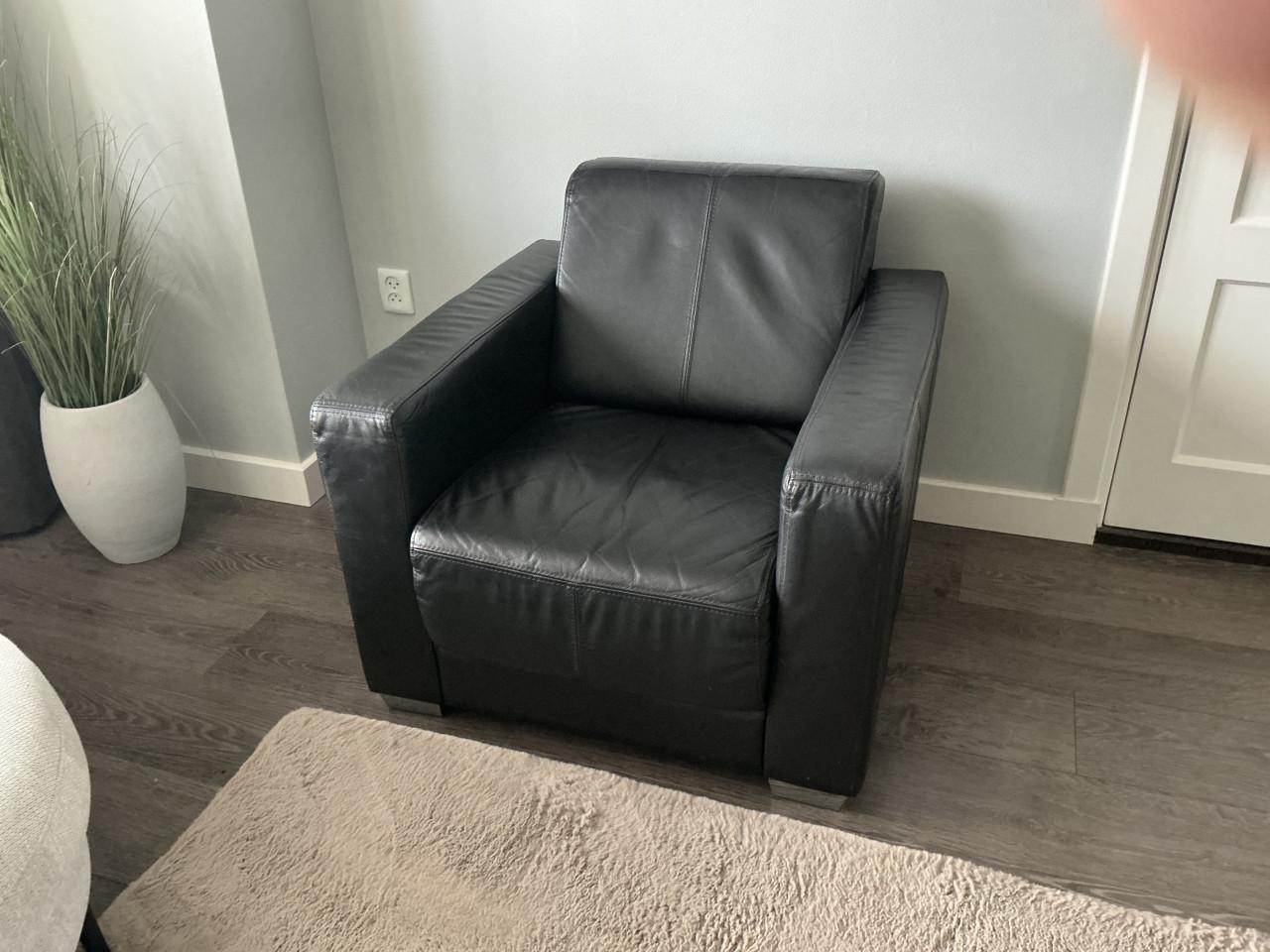 Lederen fauteuil