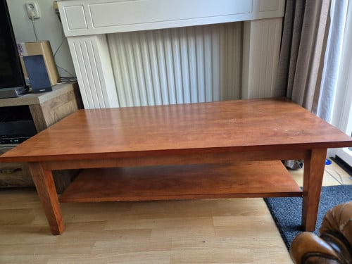 Salontafel (kersen) 130x67x46 GRATIS OPHALEN