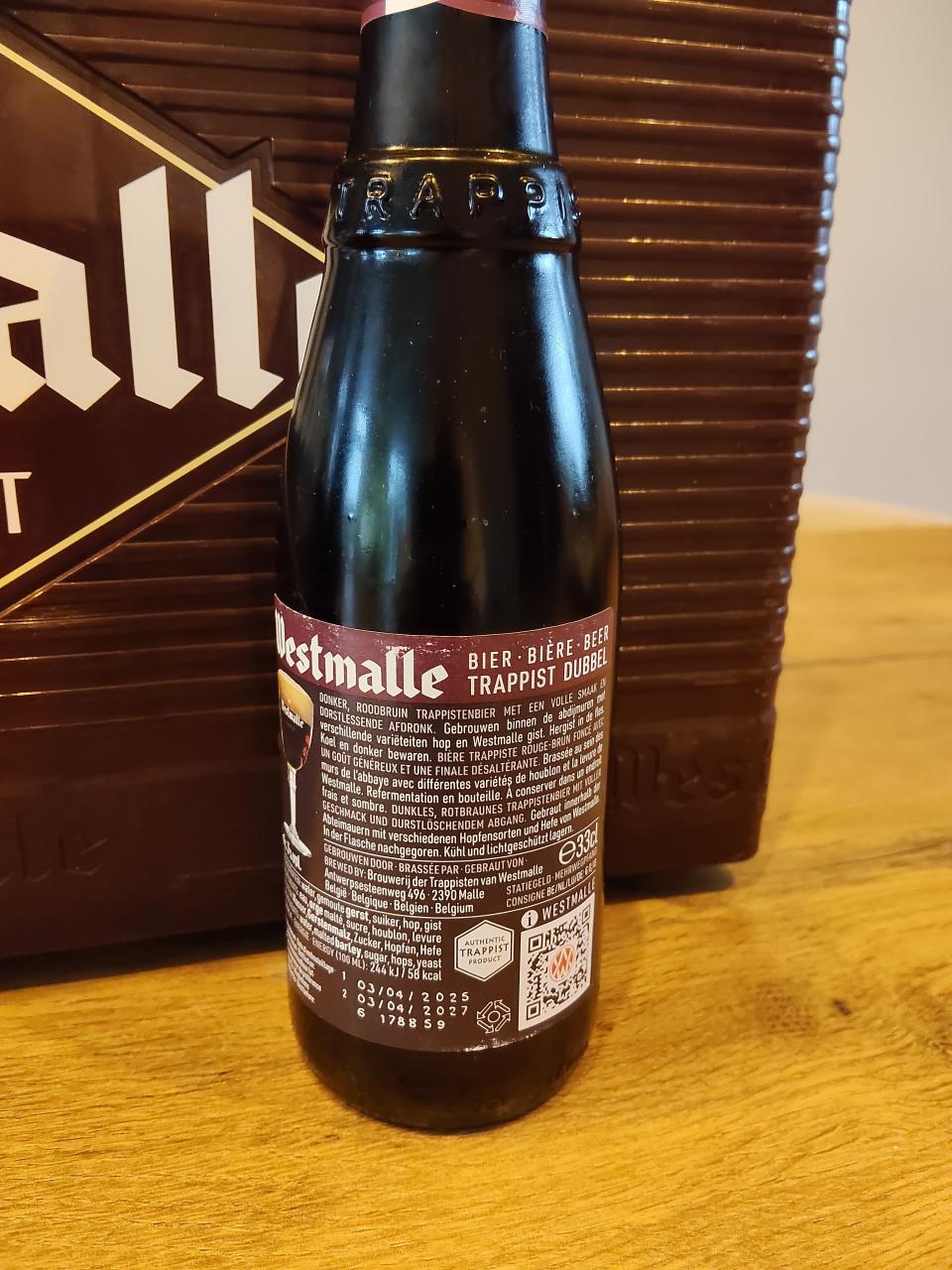 Krat Westmalle Dubbel trappist speciaalbier