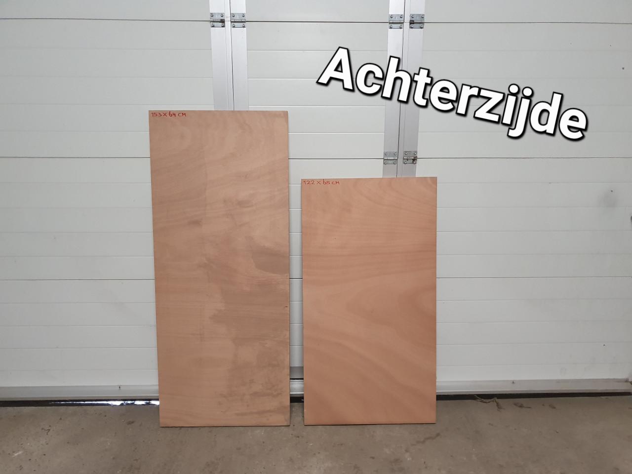 2x Multiplex plaat 40mm voor werkbank, keuken, schuur of garage.