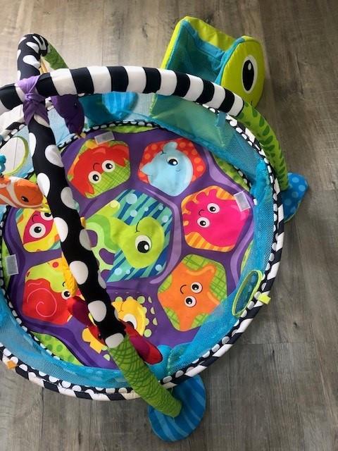 Fleurige ballenbak inclusief wat (speel)ballen, schildpad!