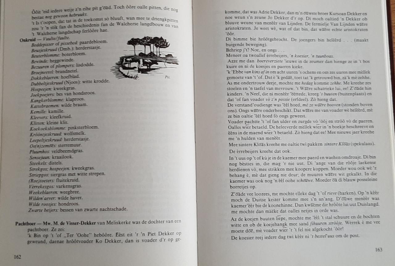 Dialect op Walcheren, door E.J. van den Broecke-de Man en A. Francke