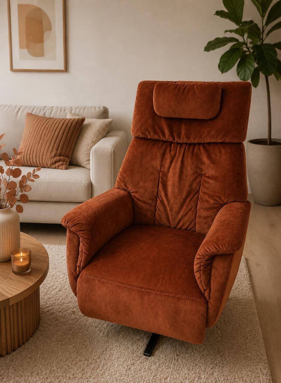 Prominent elektrische bedienbare relaxfauteuil, 3 motoren