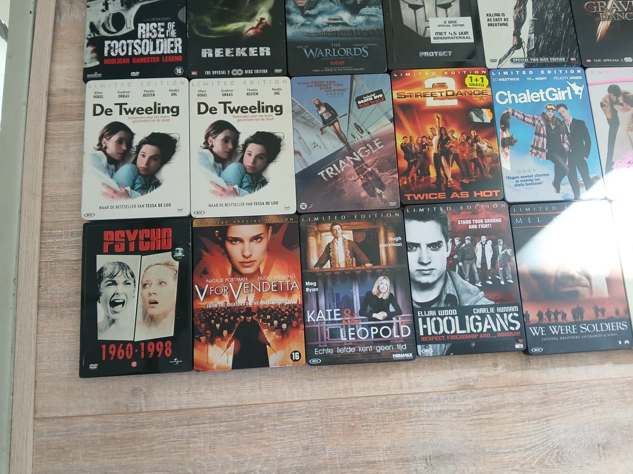 Steelbook dvd's 25 stuks