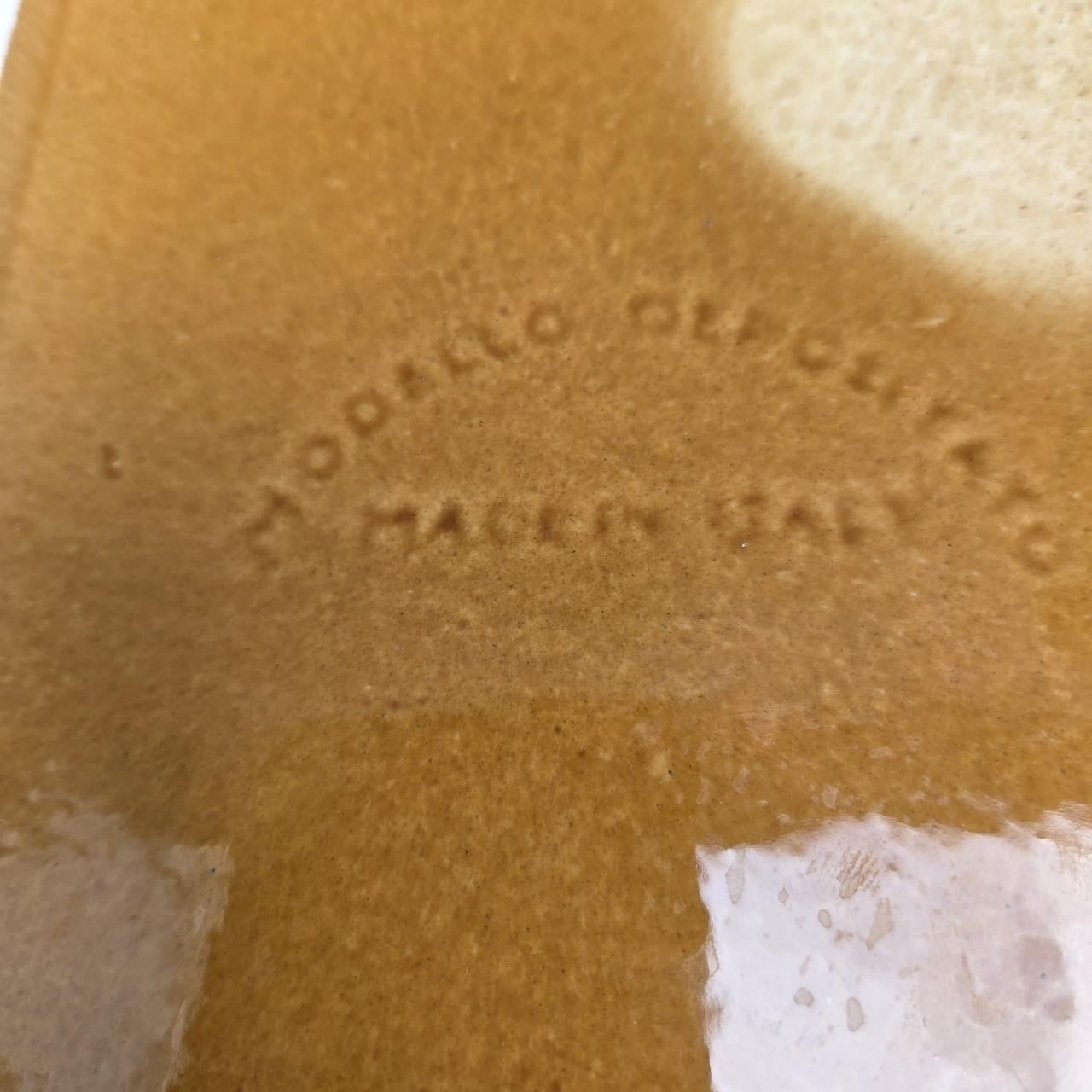 Grote brocante keramische ovenschaal eend, terrine