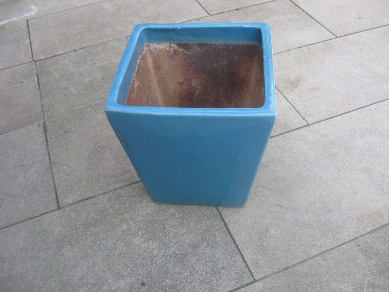 Geglazuurde bloempot