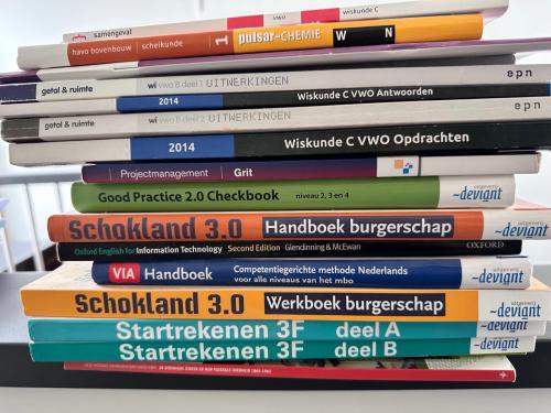 VWO schoolboeken rekenen, wiskunde etc.